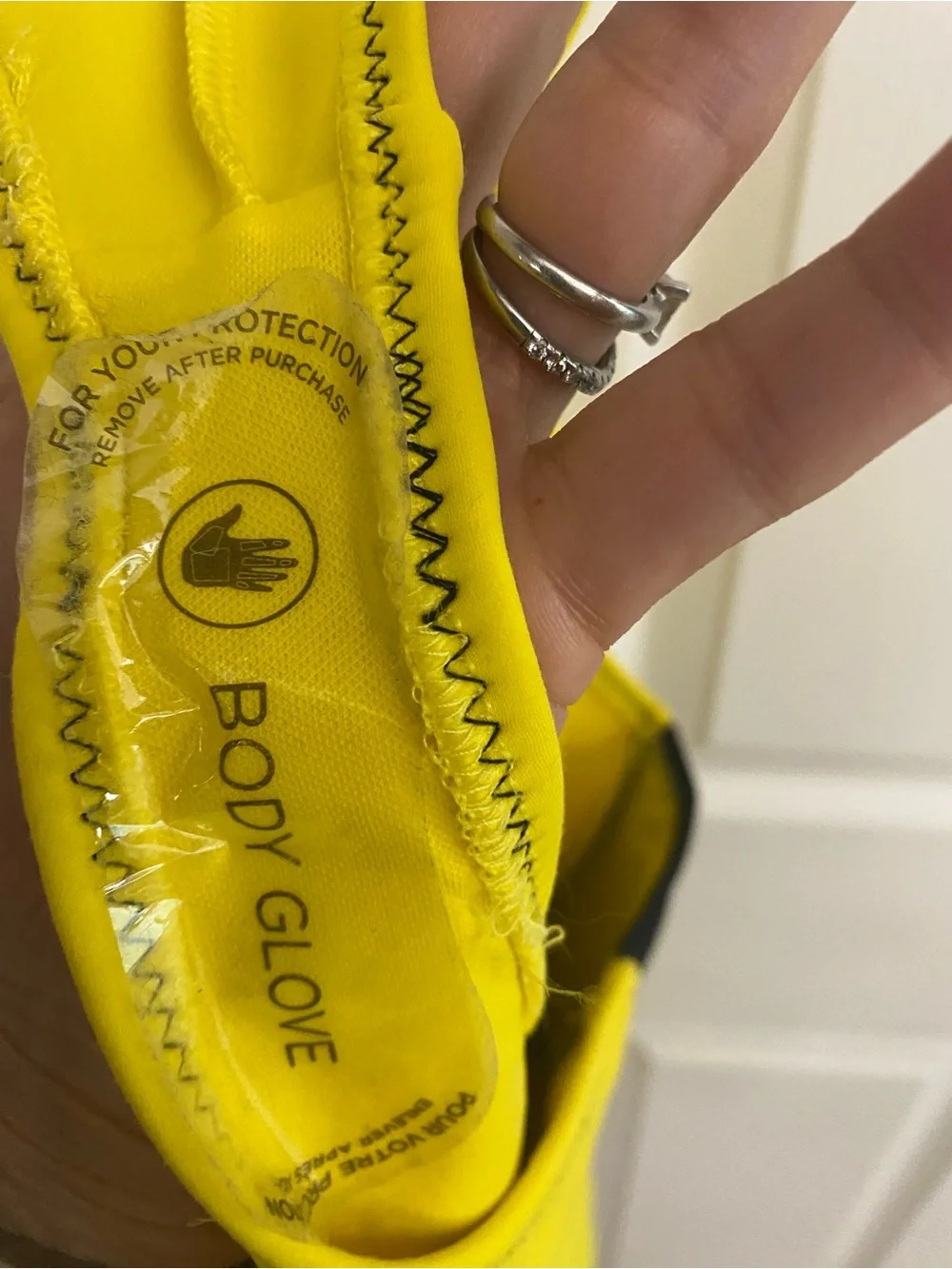 Body Glove NWT time after Yellow and Black Front Zip Athletic One-Piece Swimsuit - Picture 8 of 8